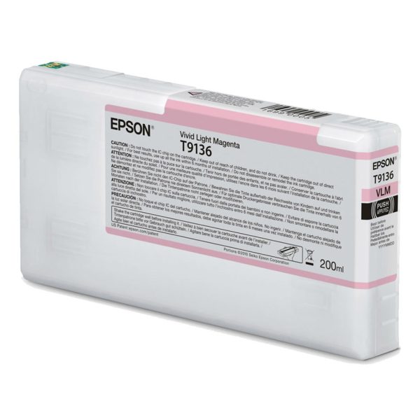 EPSON Ink for SC-P5000 Vivid Light-MAGENTA 200ml T91360N